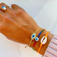 Evil Eye Braided Bead Bracelet