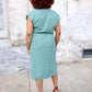 Nile Blue Button Dress