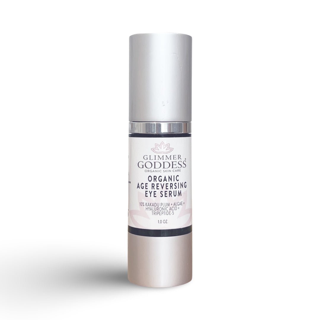 Organic Age Reversing Eye Serum – Instant Firming Eye Treatment with Peptides, Vitamin C & Spirulina