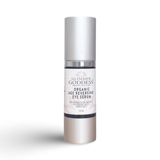 Organic Age Reversing Eye Serum – Instant Firming Eye Treatment with Peptides, Vitamin C & Spirulina
