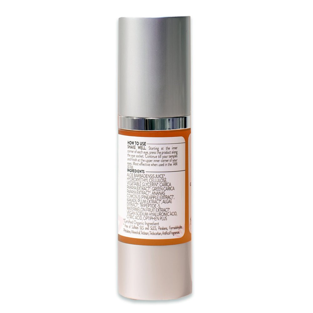 Organic Age Reversing Eye Serum – Instant Firming Eye Treatment with Peptides, Vitamin C & Spirulina