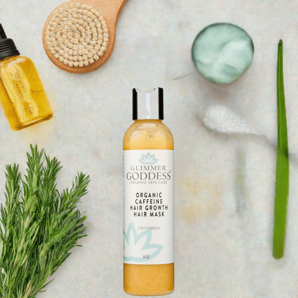 Organic Caffeine Hair Growth Mask – Deep Conditioner with Rosemary & Peppermint for Thicker Hair