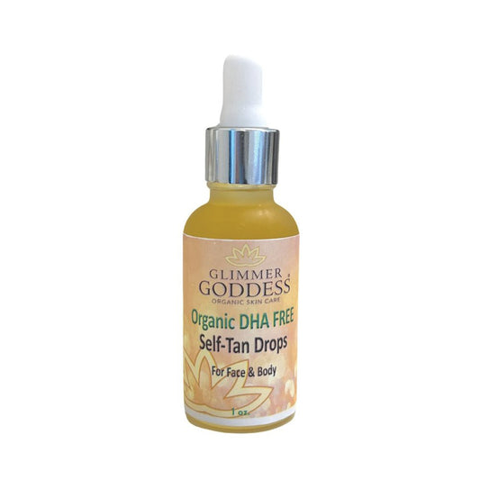 Organic DHA-Free Tanning Drops – Gradual Self Tan Drops with No Smell for Face & Body