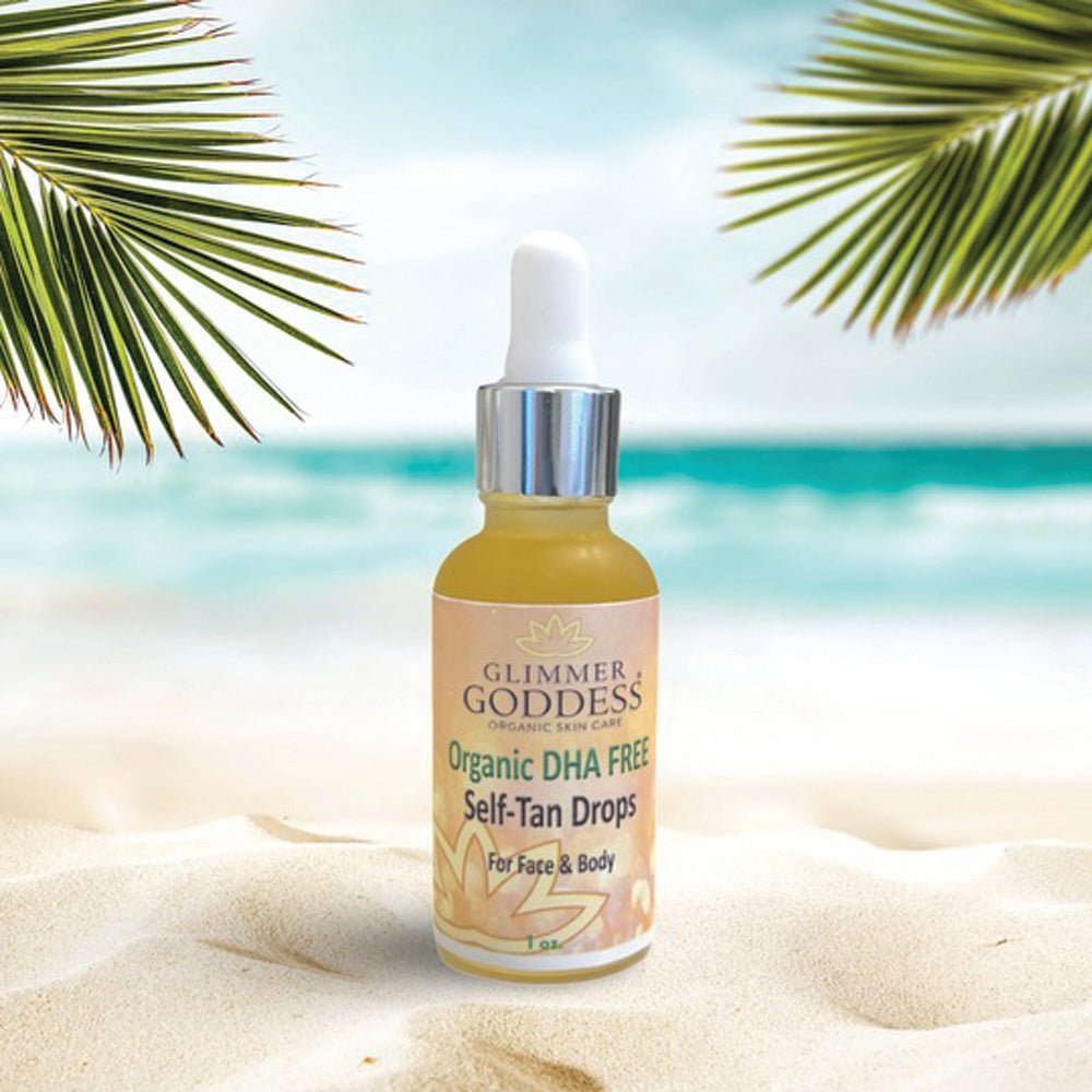 Organic DHA-Free Tanning Drops – Gradual Self Tan Drops with No Smell for Face & Body