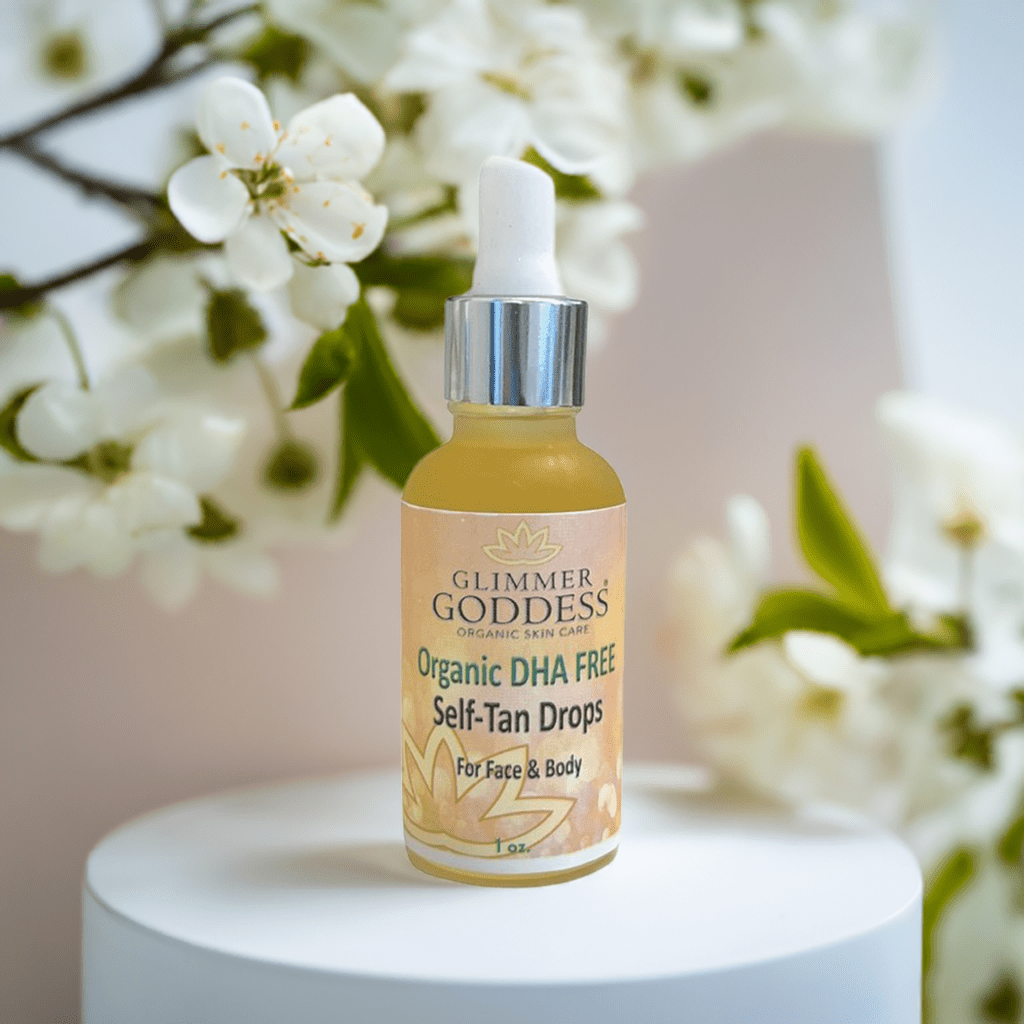Organic DHA-Free Tanning Drops – Gradual Self Tan Drops with No Smell for Face & Body