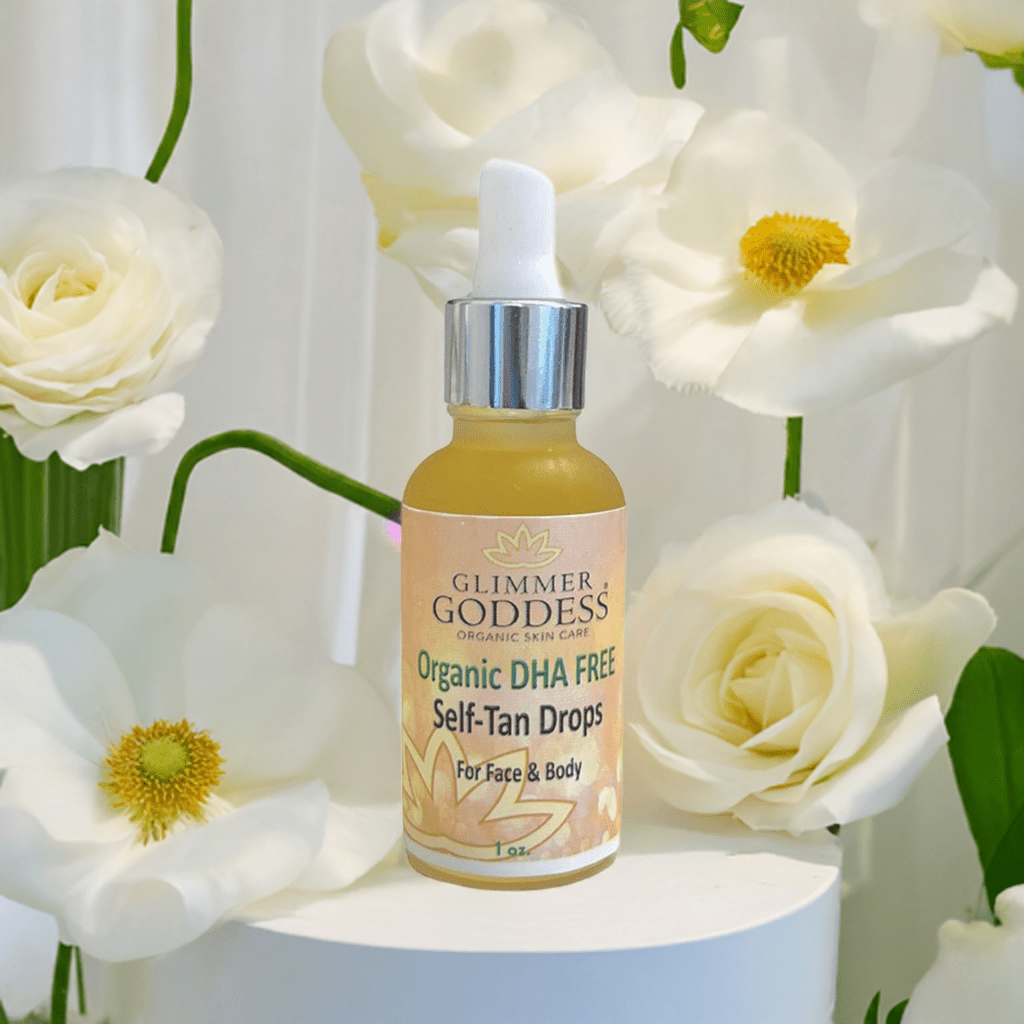 Organic DHA-Free Tanning Drops – Gradual Self Tan Drops with No Smell for Face & Body