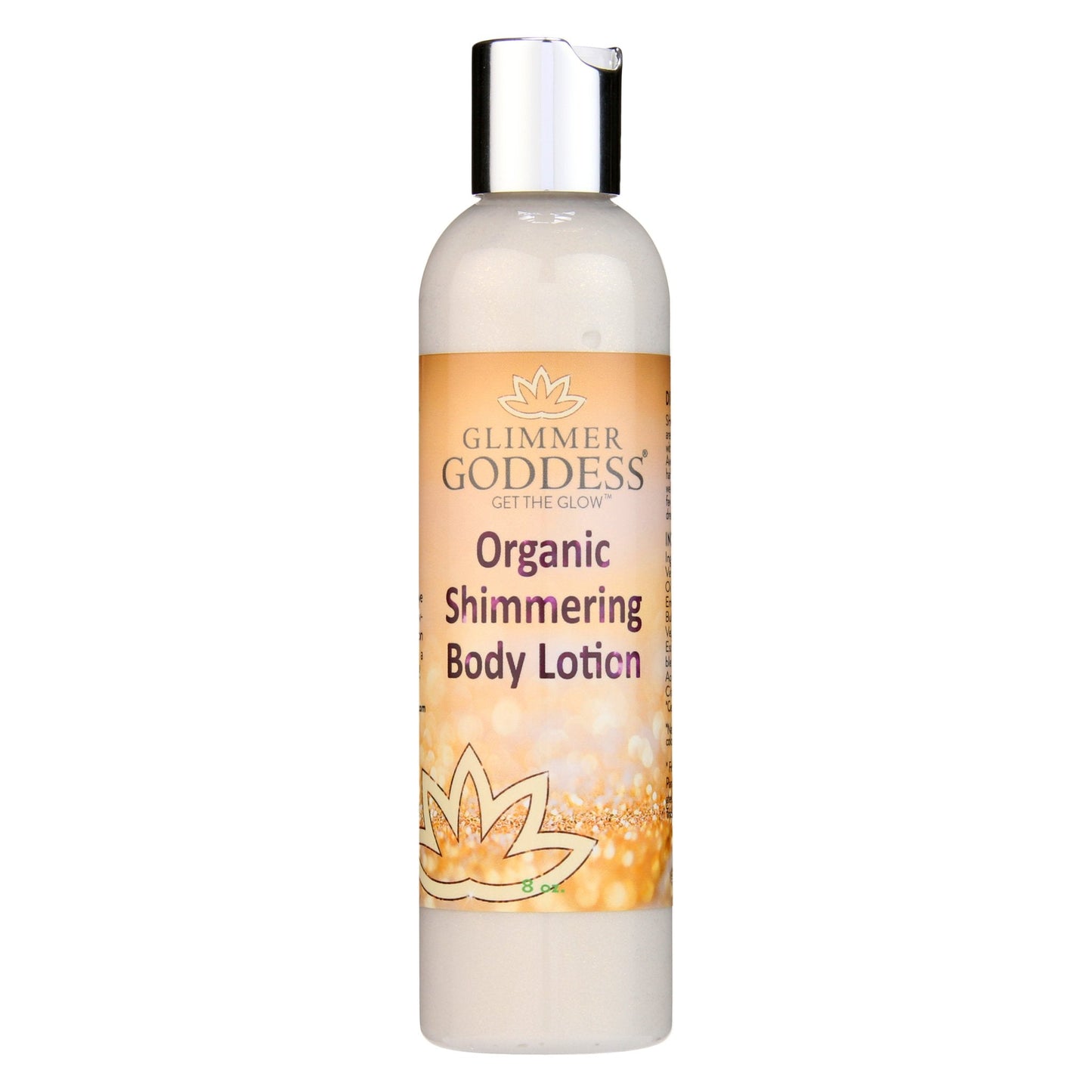 Organic Gold Shimmer Body Lotion – Sexy Level 2 & Super Level 3 Shimmer in 4 oz & 8 oz