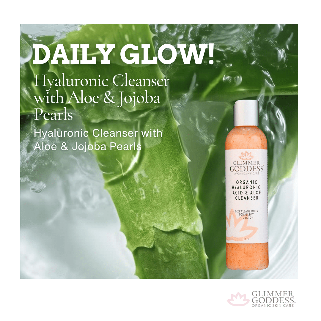 Organic Hyaluronic Acid & Aloe Facial Cleanser 8 oz – Hydrating Face Wash