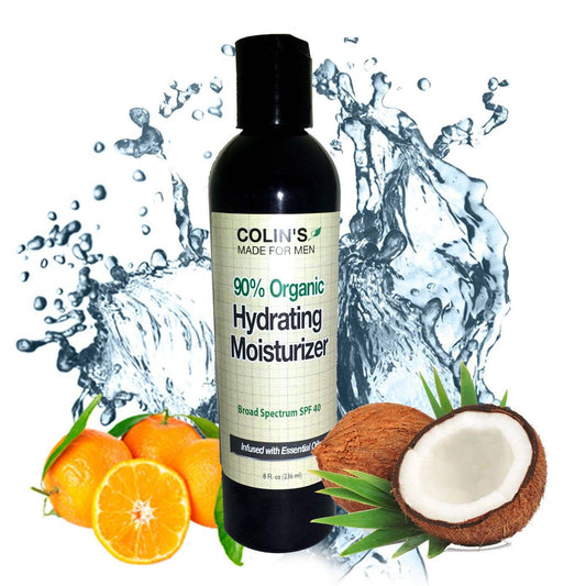 Organic Men's Face Cream SPF 40 – Reef-Safe Daily Moisturizer with Anti-Aging & Sun Protection