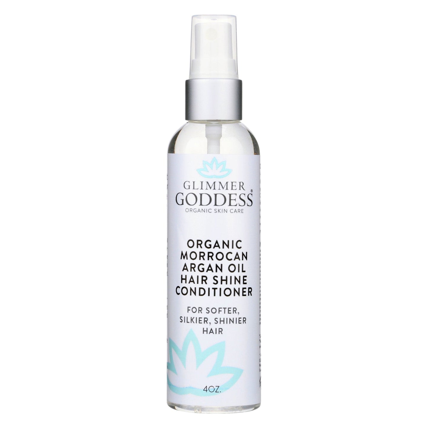 Organic Hair Shine Spray with Moroccan Argan Oil – Frizz Control & Hydrating Hair Mist for Glossy Hair