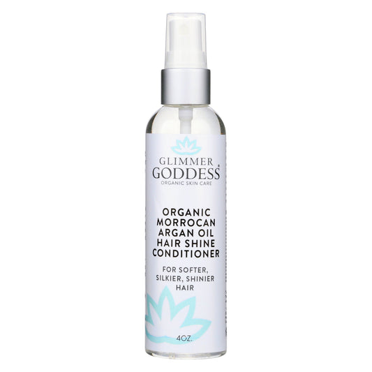 Organic Hair Shine Spray with Moroccan Argan Oil – Frizz Control & Hydrating Hair Mist for Glossy Hair
