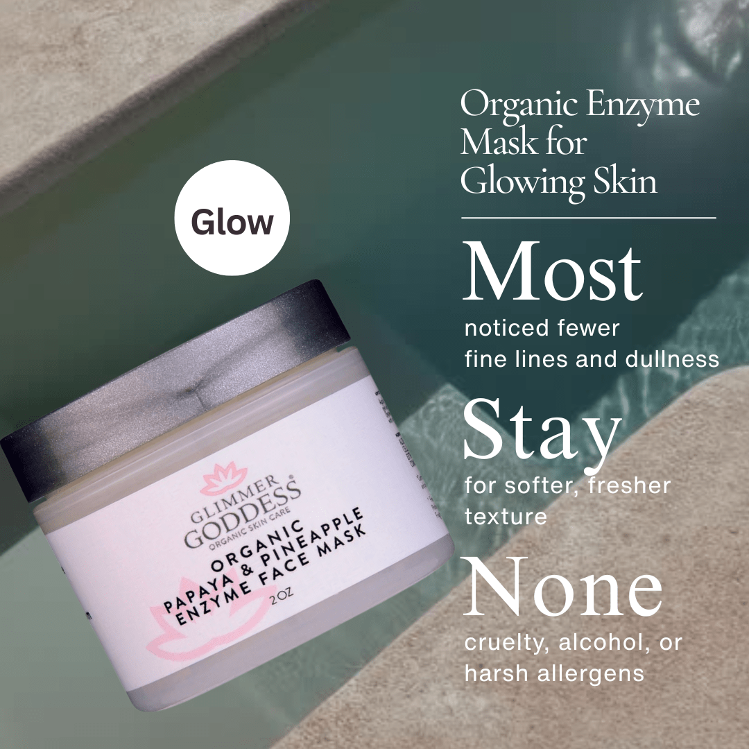 Organic Papaya Pineapple Enzyme Face Mask – Gentle Exfoliating Mask for Brightening & Cell Turnover