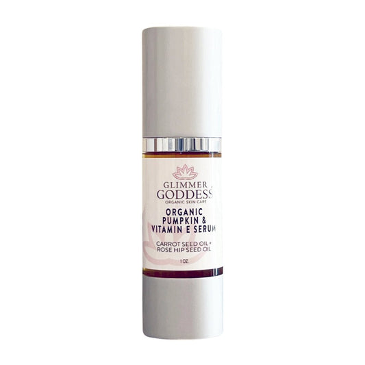 Organic Pumpkin Enzyme Serum – Vitamin E Glow Serum for Exfoliation, Collagen & Instant Radiance