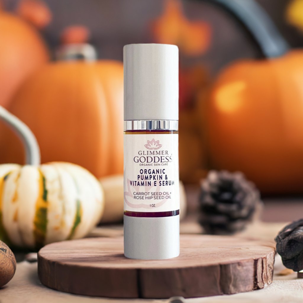 Organic Pumpkin Enzyme Serum – Vitamin E Glow Serum for Exfoliation, Collagen & Instant Radiance