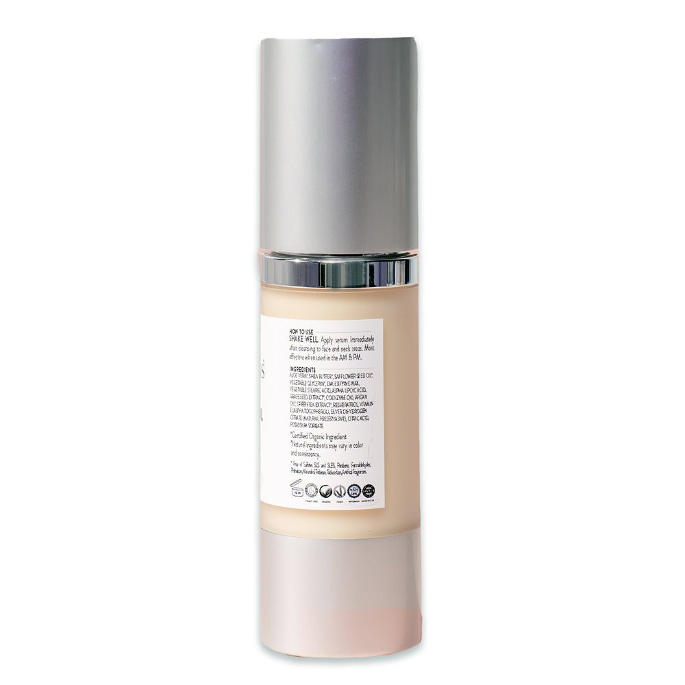 Organic Resveratrol Serum – Instant Firming Antioxidant Serum with CoQ10 for Wrinkles & Radiance