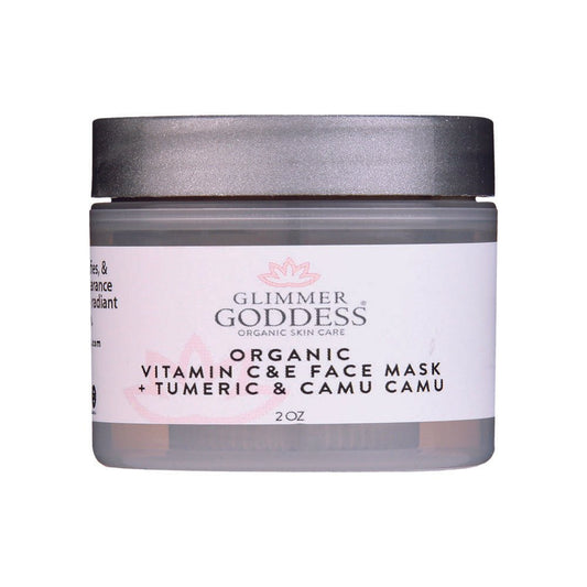 Organic Vitamin C & E Brightening Face Mask with Camu Camu & Turmeric