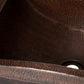20" Rectangular Apron Curved Bottom Hammered Copper Bathroom Sink