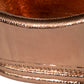 30" Oval Tub Shaped Hammered Copper Cooler