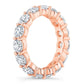 5.00 CTW Created Moissanite Eternity Band in 14k Gold Overlay – Round Cut Classic Ring