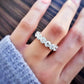 5.00 CTW Created Moissanite Eternity Band in 14k Gold Overlay – Round Cut Classic Ring