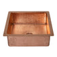 15" Square Hammered Copper Bar Sink