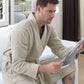 Men's Organic Turkish Terry Cloth Kimono Bathrobe