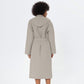 Women’s Turkish Cotton Waffle Hooded Robe