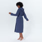 Women’s Turkish Cotton Waffle Hooded Robe