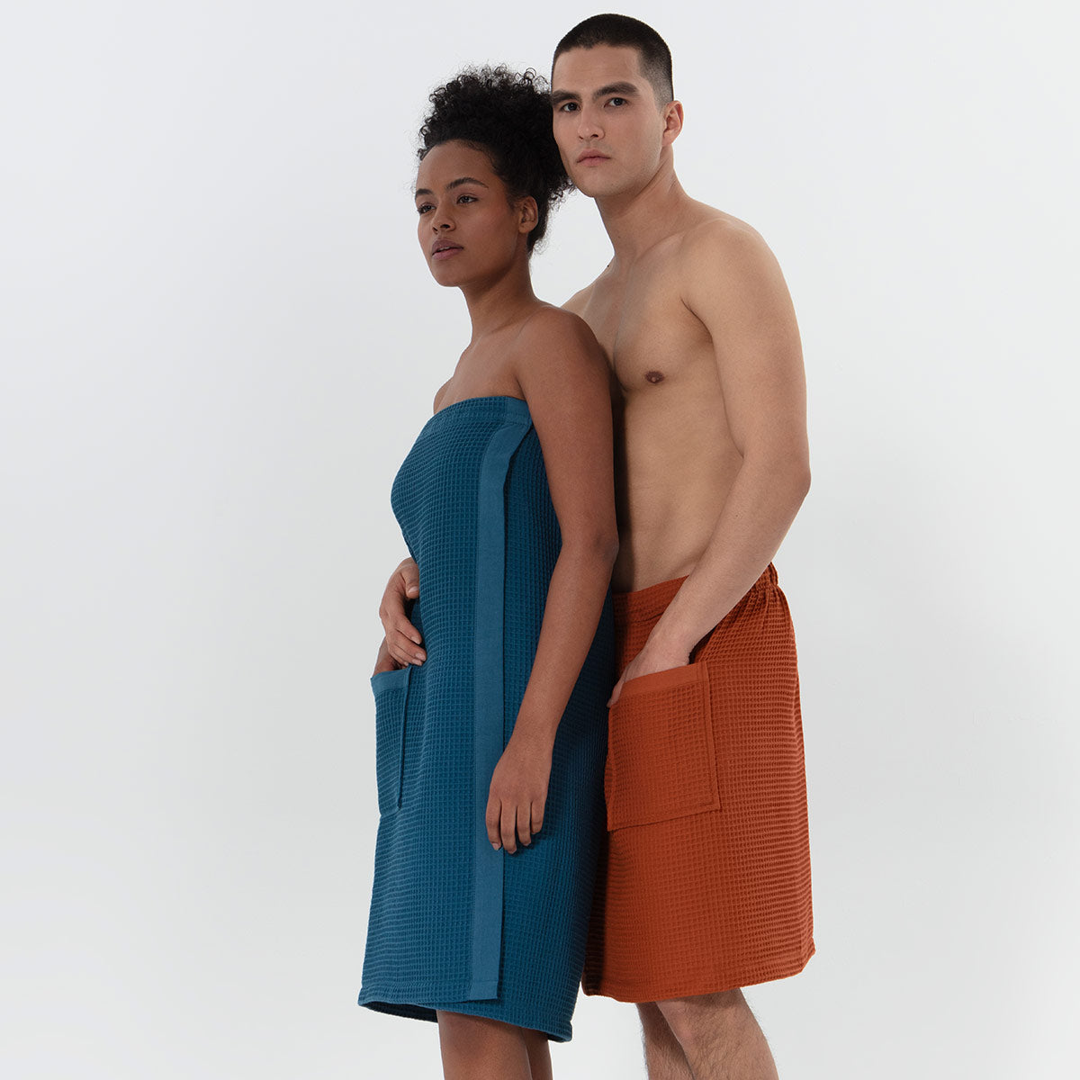 Men’s Organic Turkish Cotton Waffle Towel Wrap