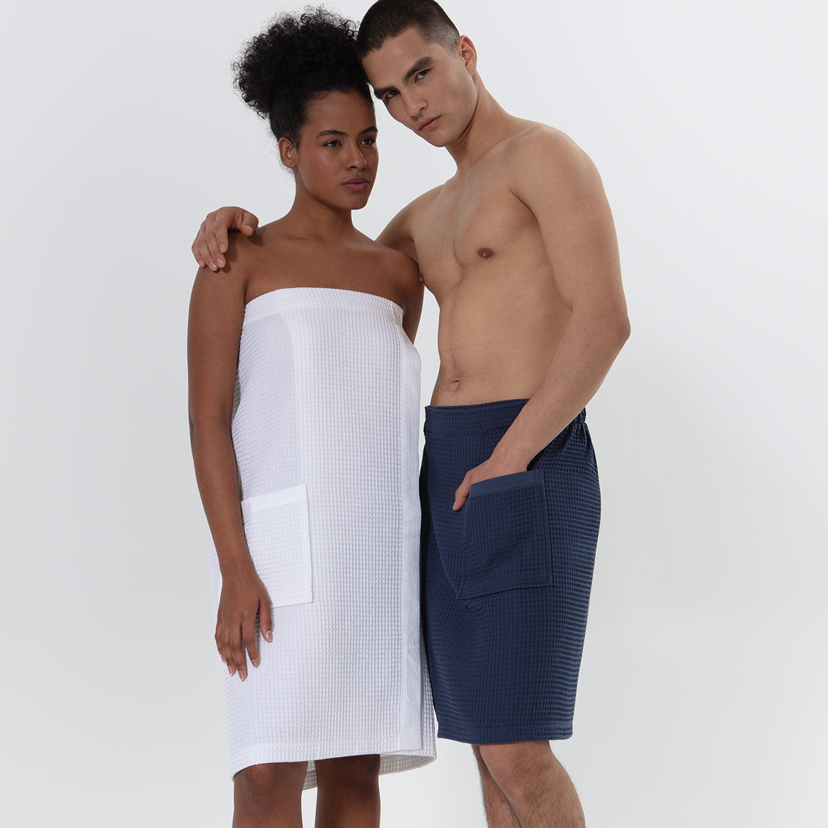 Women’s Organic Turkish Cotton Waffle Towel Wrap