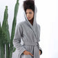 Womens Hooded Turkish Cotton Terry Cloth Robe