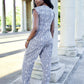 Slate Stripe Jumpsuit - FINAL SALE