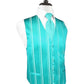 Striped Satin Tuxedo Vest 2