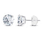 2CTW Created Moissanite Stud Earrings (G-VS) in Choice of 14K White Gold or Yellow Gold