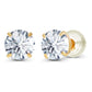 2.00 CTW AGI Certified  Lab-Grown Diamond Stud Earrings in 14K Yellow Gold | G Color VS Clarity | USA Handcrafted Fine Jewelry