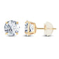 1.50 CTW AGI Certified Lab-Grown Diamond Stud Earrings in 14K White or Yellow Gold | F-G Color | VS Clarity | Ethical Luxury