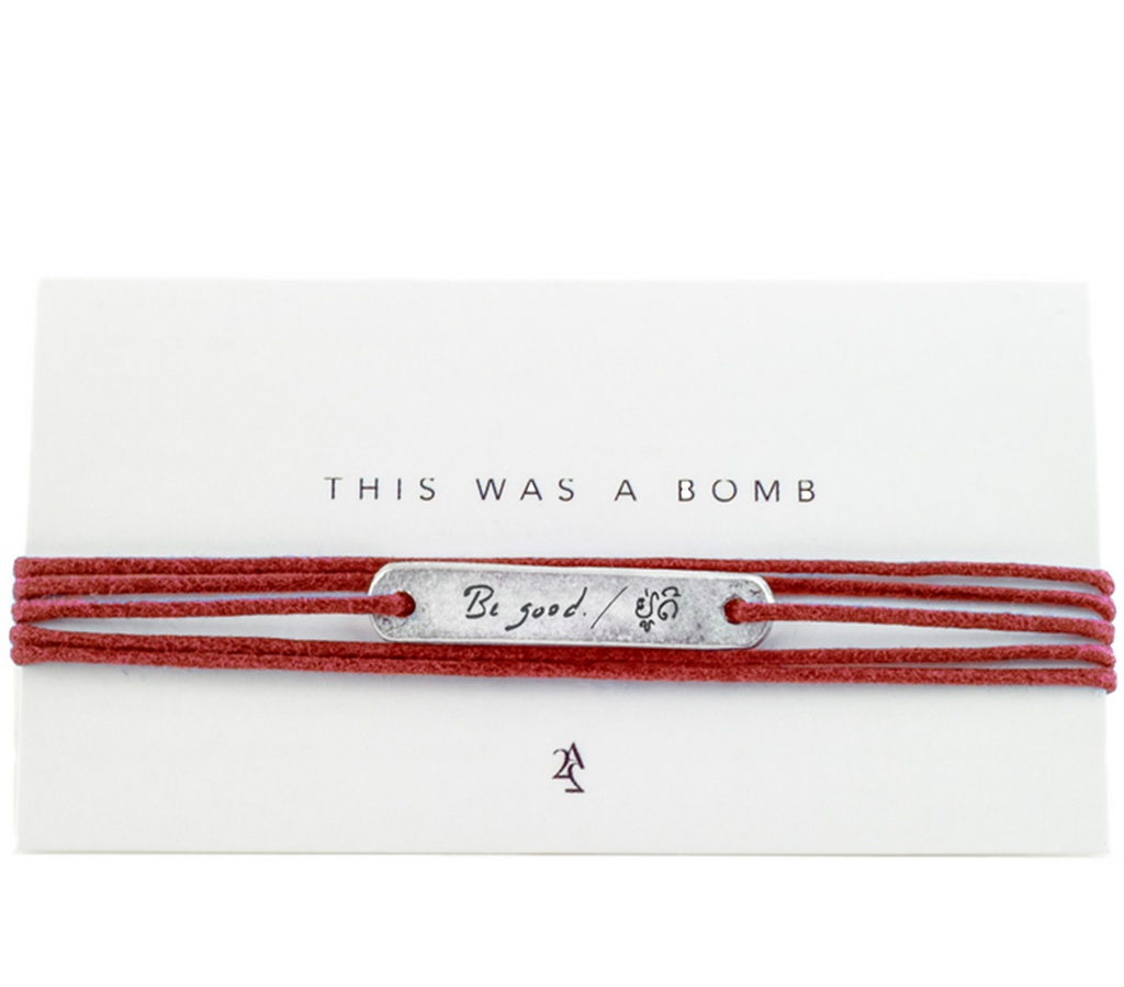 "BE GOOD" TAG WRAP - REBECCA RUSCH COLLABORATION