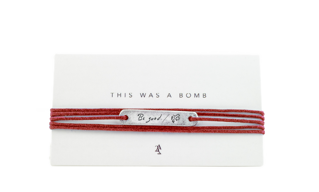 "BE GOOD" TAG WRAP - REBECCA RUSCH COLLABORATION