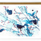 Cherry Blossoms in Blue - Blank Card