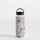 Bright Watercolor Flower - Purple - Handle Lid Water Bottle