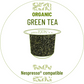 Organic Green tea pods for Nespresso brewers OriginalLine compatible capsules