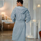 Men's Luxury Turkish Cotton Terry Cloth Robe with Hood