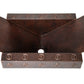 17" Rectangular Apron Inclined Bottom Hammered Copper Bathroom Sink