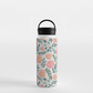 Watercolor Floral Handle Lid Water Bottle
