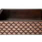 33" Farmhouse Single Well Squama Design Straight Apron Hammered Copper Kitchen Sink