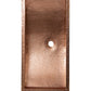 26" Rectangular Curved Bottom Hammered Copper Bar Sink