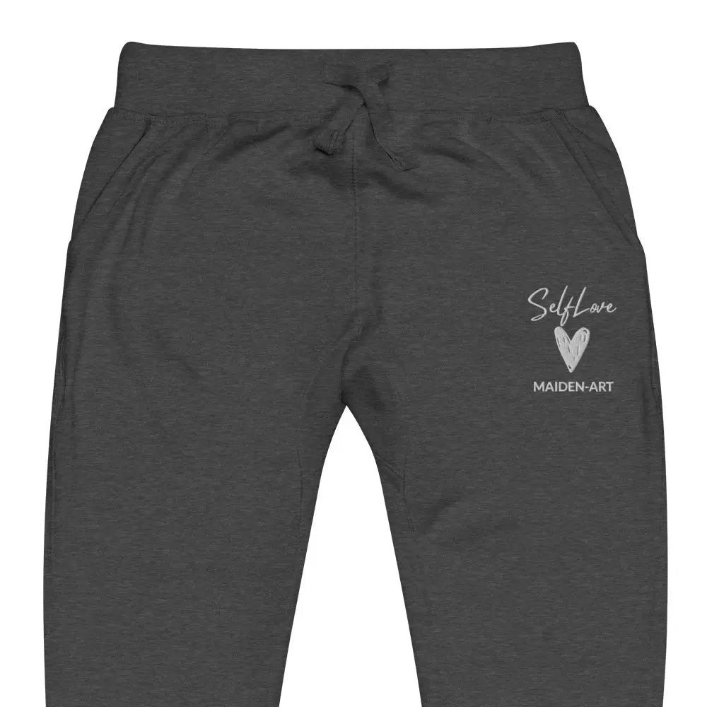 Self Love Unisex fleece sweatpants with Embroidery fashion sweatpants
