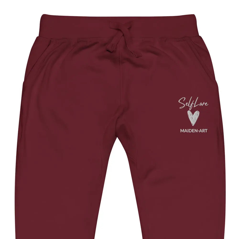 Self Love Unisex fleece sweatpants with Embroidery fashion sweatpants