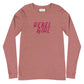 Rebel Girl Unisex Long Sleeve Tee with EMBROIDERY