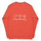 Organic sweatshirt SELF LOVE Unisex organic raglan sweatshirt